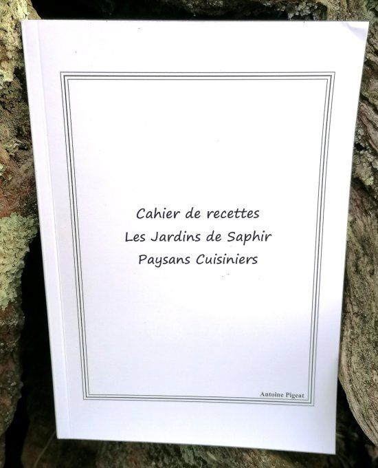 Cahier de recettes Les Jardins de Saphir